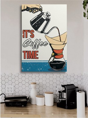 TosbArt Cafeler Kahve Büfe Büfeler Için Abstract Trend Dekoratif Kanvas