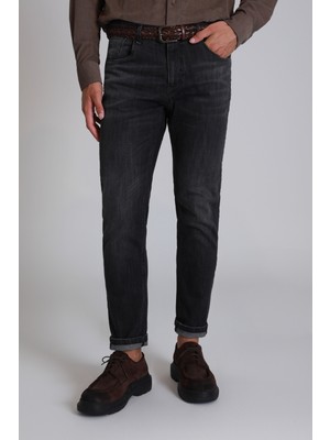 Lufian Owen Smart Jean Erkek Pantolon Slim Fit Grey