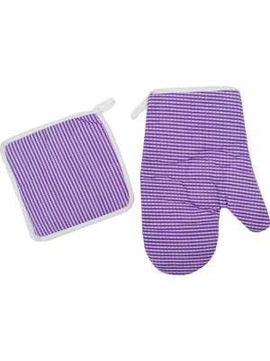 Olgun Home Fırın Eldiveni Tutacak Set 2li Askılı