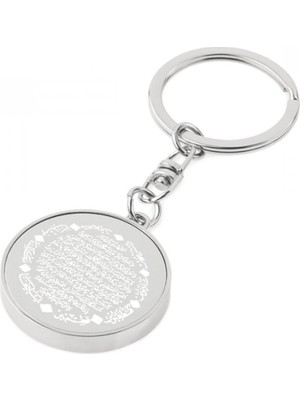Hediye Shop İsme Özel Bereket Dualı Çelik Anahtarlık