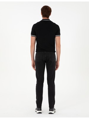 Pierre Cardin Erkek Antrasit Slim Fit Jean Pantolon 50294575-Vr006