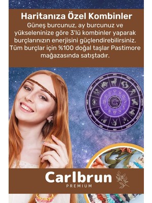 Carlburn Premium Akrep Burcu Enerjisini Yükselten Doğal Taş Bileklik Akrep Burçları Burç Unisex Bileklik