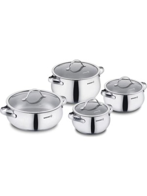 Korkmaz Samara 8 Parça Tencere Seti