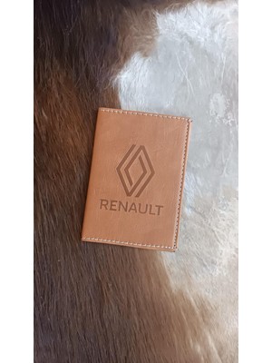 Efe Deri Renault Deri Dikişli Araç Ruhsat Kılıfı Kabı Oto Ruhsatlık Araba Ruhsat Koruyucu