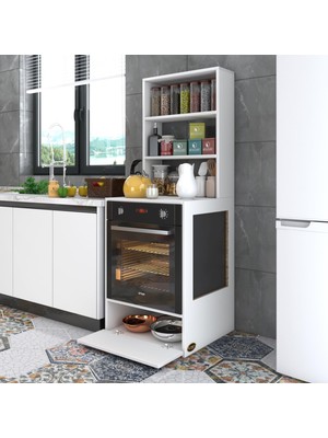 Kenzlife ankastre fırın dolabı hümeyra byz 165*60*56 mutfak kapaklı
