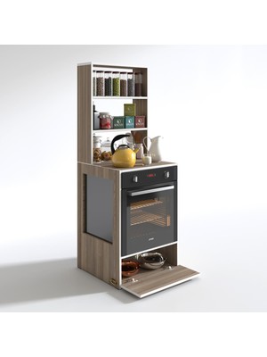 Kenzlife ankastre fırın dolabı hümeyra crd 165*60*56 mutfak kapaklı