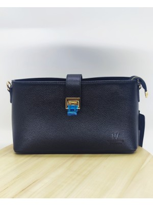 Valvic Hakiki Rugan Şık Baget Çapraz Çanta