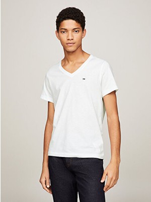 Tommy Hilfiger Erkek V Yaka T-Shirt