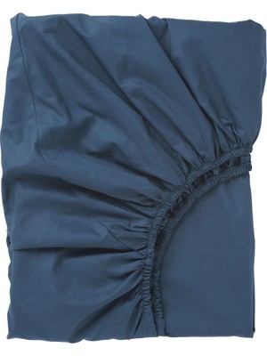 Hobiurun Lastikli Çarşaf, Koyu Mavi, 140 x 200  cm