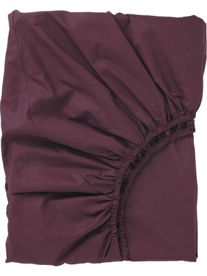 Hobiurun Lastikli Çarşaf, Koyu Kırmızı, 80 x 200  cm