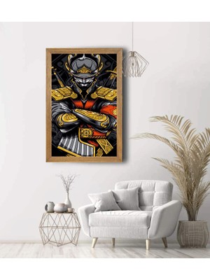 Lioncraft Samuray, Çerçeveli Cam Tablo 20 x 30 cm