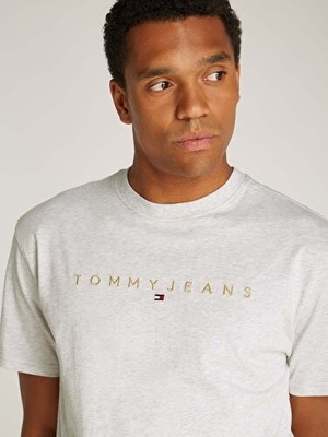 Tommy Hilfiger Tjm Reg Gold Lınear Logo Tee Ext