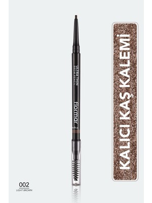 Flormar Ultra Thin 002 Açık Kahverengi Kaş Kalemi – Doğal ve Hassas Şekillendirme, İnce Uçlu Tasarım