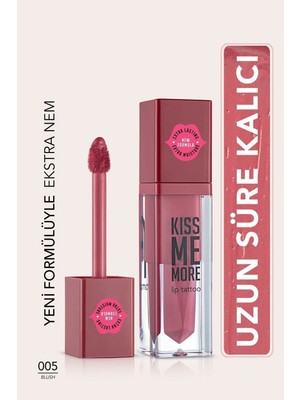 Flormar Kiss Me More Yüksek Pigmentli & Mat Bitişli Nemlendirici Likit Ruj (005 Blush) 8682536040662