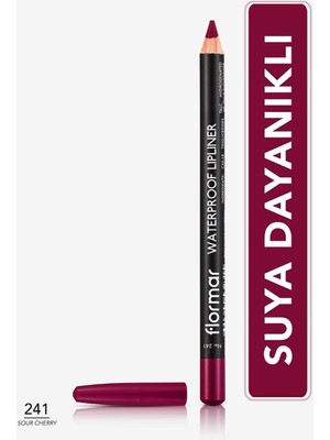 Flormar Yoğun Renk Veren Suya Dayanıklı Mat Dudak Kalemi (241 Sour Cherry) 8690604567553