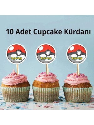 Pokemon Konsept Doğum Günü Pasta Süsü