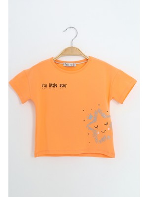 Toontoy Kız Çocuk Baskılı Tişört