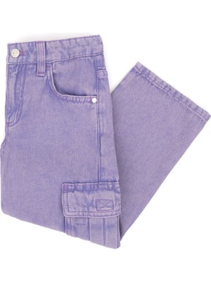 U.S. Polo Assn. Kız Çocuk Menekşe Jean Pantolon 50291146-VR037