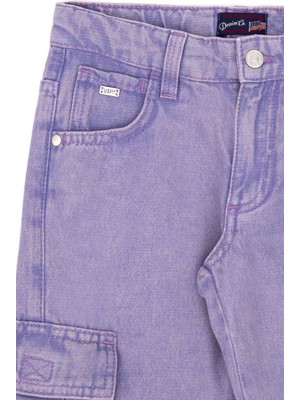 U.S. Polo Assn. Kız Çocuk Menekşe Jean Pantolon 50291146-VR037