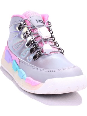 Vicco Ellen 946F24K417 Gri Ortopedik Günlük Işıklı Kız Çocuk Spor Bot