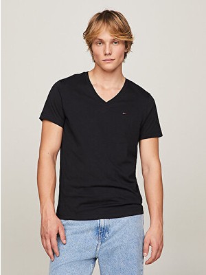 Tommy Hilfiger Erkek V Yaka T-Shirt