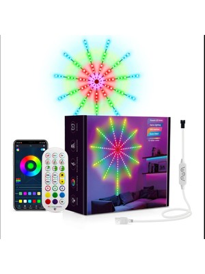 Cngzhn Rgb Firework LED Duvar Lambası