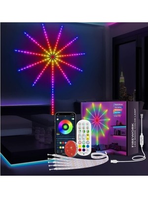 Cngzhn Rgb Firework LED Duvar Lambası