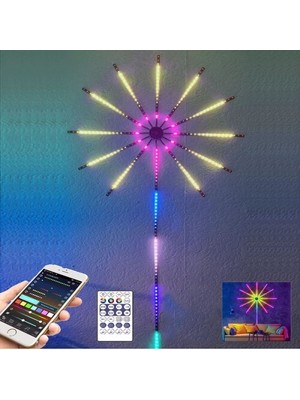 Cngzhn Rgb Firework LED Duvar Lambası