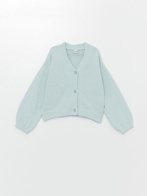 Lcw Kids V Yaka Kız Çocuk Triko Hırka