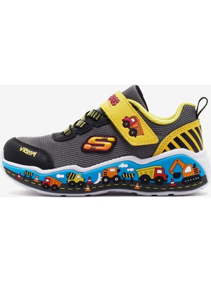 Skechers Play Scene Küçük Erkek Çocuk Siyah/Sari Spor Ayakkabı 407312N Bkyl