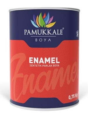Pamukkale Enamel Sentetik Parlak Yağlı Boya 0.75 Kg Beyaz