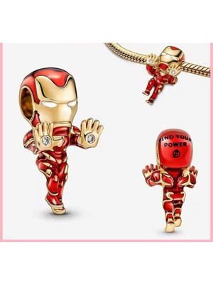 Hector Co Jewellery Iron Man Charm Marvels 925 Ayar Gümüş