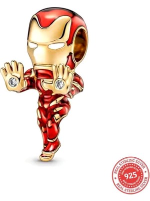 Hector Co Jewellery Iron Man Charm Marvels 925 Ayar Gümüş