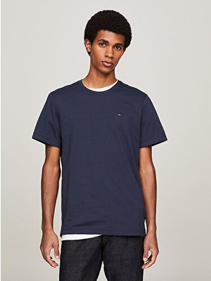 Tommy Hilfiger Erkek Bisiklet Yaka T-Shirt