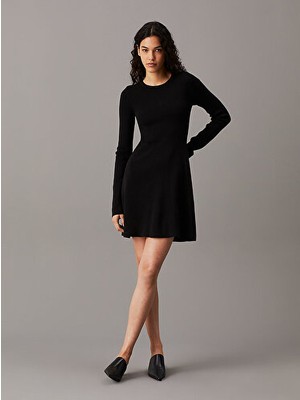 Calvin Klein Ck Intarsıa Sweater Dress