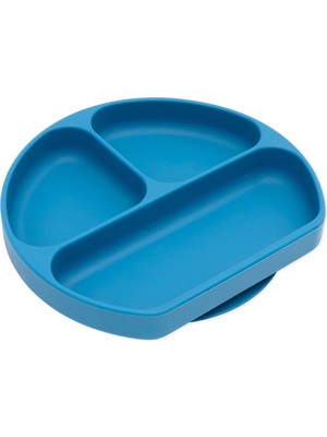 Bumkins Silikon Vakumlu Tabak - Koyu Mavi