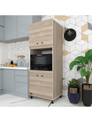 Kenzlife fırın dolabı cahide crd 180*65*50 mutfak XLARGE ayaklı banyo kiler ofis