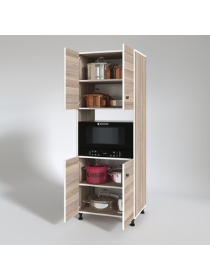 Kenzlife fırın dolabı cahide crd 180*65*50 mutfak XLARGE ayaklı banyo kiler ofis