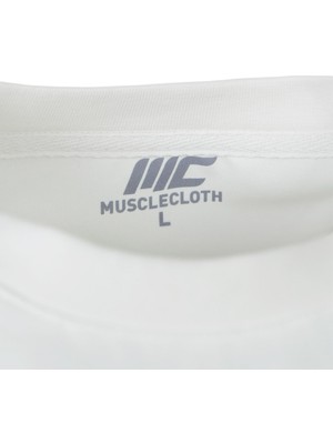 Musclecloth Heavyweight Oversize T-Shirt Beyaz