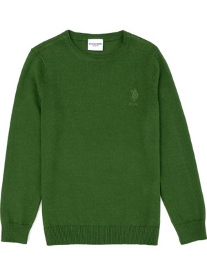 U.S. Polo Assn. Erkek Çocuk Yeşil Kazak /Triko 50269409-VR054