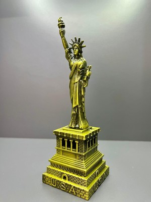 Özgürlük Heykeli Minyatür Ofis Masaüstü Metal Heykel Biblo