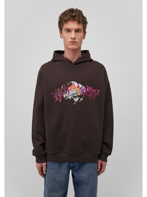 Mavi Rick And Morty Baskılı Kahverengi SWEATSHIRT0S10293-88615