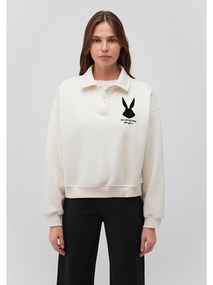 Mavi Bugs Bunny Baskılı Ekru SWEATSHIRT1S10267-80194