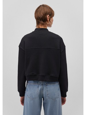 Mavi Düğmeli Siyah SWEATSHIRT1S10144-900