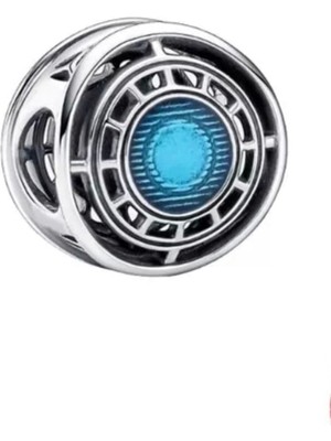Hector Co Jewellery Marvel The Avengers Iron Man Arc Reactor 925 Ayar Gümüş Charm