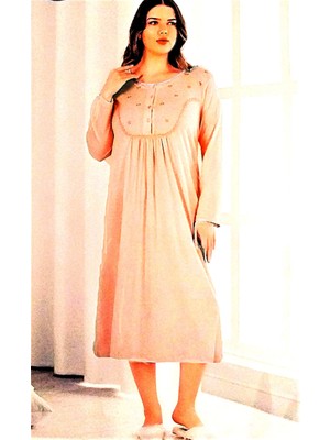 Dowry Uzun Kol Gecelik Anne Geceliği