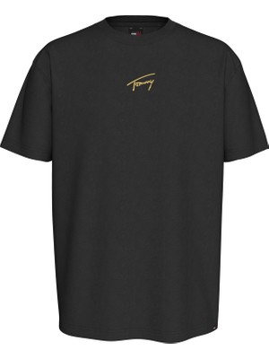 Tommy Hılfıger Tjm Reg Gold Sıgnature Tee Ext T-Shirt