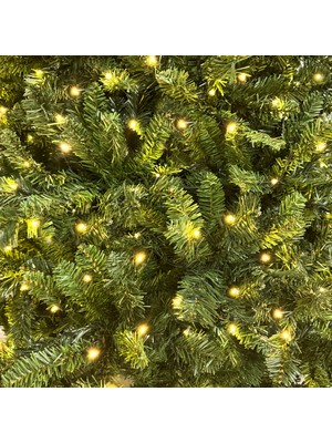 Herdekora Yılbaşı Çam Ağacı Forest 1348 Dal 500 LED Işıklı Yeşil 210 Cm.