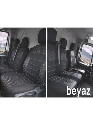 Carat Ford Transit 2014- Ortopedik Oto Koltuk Kılıfı Ön 2+1