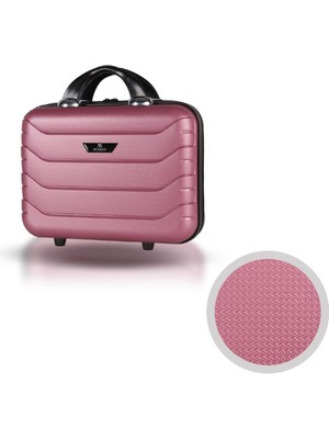 My Valice Solid Pp Polipropilen Kırılmaz Makyaj Çantası & El Valizi Gülkurusu
